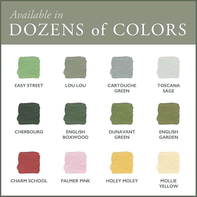 AMY HOWARD AT HOME Chalk-Based One Step Paint for Furniture, Cabinetry, Decor, Finish, and More | No Stripping, Sanding, or Priming | Ultra-Light Base | 32 Ounce | Toscana Sage