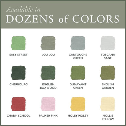 AMY HOWARD AT HOME Chalk-Based One Step Paint for Furniture, Cabinetry, Decor, Finish, and More | No Stripping, Sanding, or Priming | Dark Base | 16 Ounce | Charm School