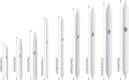FEBSNOW 12 Pcs Blending Stump and Tortillions, Paper Art Blenders, Art Pencils, Drawing Pencils for Artists Student Sketch Drawing Tools, Drawing Supplies
