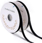 Black Velvet Ribbon 3/8'' 2 Rolls Total 30 Yards, Use for Gift Wrapping, Christmas Tree, Wreath Decoration, DIY Crafts