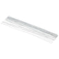 PATIKIL 24 Gauge 16" Floral Stem Wire, 100 Pcs Paper Wrapped Iron Artificial Flower Stem Accessories for DIY Bouquet Stem and Craft Decoration, White