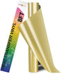 HTVRONT HTV Vinyl Rolls Heat Transfer Vinyl - 12" x 8ft Gold HTV Vinyl for Shirts, Iron on Vinyl for All Cutting Machine - Easy to Cut & Weed for Heat Transfer Design (Gold)