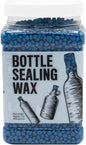 Blended Waxes, Inc. Bottle Sealing Wax Beads, Premium Pastille Wax Seal Beads For Wine, Beer, and Liquor Bottle Closure, Seals Between 25-30 Bottles, 1 lb, Bright Blue