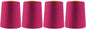 Mandala Crafts 4 Pack of Serger Threads Cones Spools - 20S/2 24000 Yards Polyester Magenta Threads for Sergers Machine and Overlock Quilting Sewing Machine