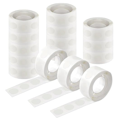 UPINS Glue Points Dots, 1500Pcs Balloon Glue Adhesive Dots Double Sided Removable Glue Tape Dots for Balloons Crafts Decoration, 15 mm