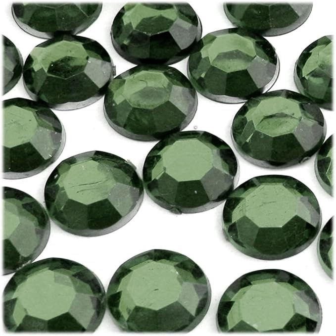 The Crafts Outlet 72pc Rhinestones Round 20mm - Flatback Golden Yellow