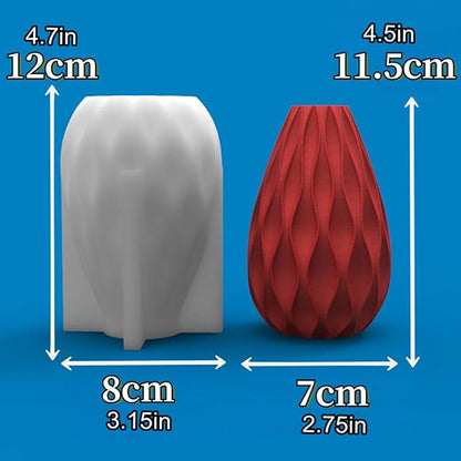 3D Geometric Cylindrical Candle Silicone Mold Fondant Chocolate Cake Candy Baking Mold Plaster Soap Epoxy Resin Clay Mould