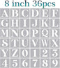 8 Inch Large Letter Stencils - Alphabet Stencils for Painting on Wood, DIY Crafts & Wall Signs