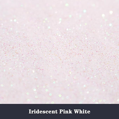 High Capacity 260g Iridescent Fine Glitter,Shaker Bottle Fine Glitter for Epoxy Resin DIY Craft,Rainbow Fine Glitter for Nail Art Face Body Glitter Tumbler Making (IRI Pink White)
