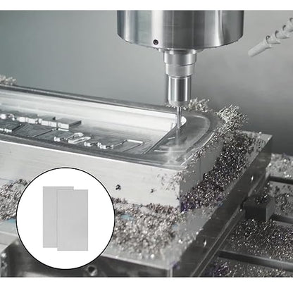 2Pack 6061 T651 Aluminum Sheet Metal 8 x 16 x 1/8 (0.125”) Inch Flat Plain Aluminum Plate Covered with Protective Film, Heat Treatable Rectangle 3MM Aluminum Metal Plate for Industrial, Crafting