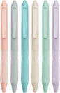 Linbsunne Ballpoint Pens Medium Point 1mm Black Pen with Super Soft Grip Ball Point Pen for Men Women Retractable Pens (6-pack)
