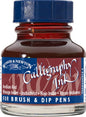 Winsor & Newton Calligraphy Ink, 30ml (1-oz) Bottle, Indian Red