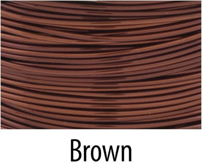Artistic Wire, 20 Gauge Tarnish Resistant Colored Copper Craft Wire, Brown, 15 yd
