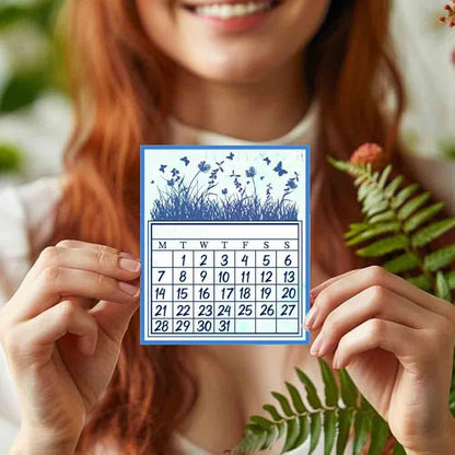 29 Pcs Journal Stamps for Crafting Card Making Supplies Set Include 3 Acrylic Clear Stamp Blocks, 6 Clear Silicone Stamps Seals, 20 Craft Ink Pads Calendar Planner Stamp for DIY