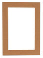 11x14 Mat for 8.5x11 Photo - Precut Aged Oak Brown Picture Matboard for Frames Measuring 11 x 14 Inches - Bevel Cut Matte to Display Art Measuring 8.5 x 11 Inches - Acid Free ONE MAT