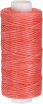 uxcell Leather Sewing Waxed Thread, 55 Yards / 50m 0.8mm 150D Flat Polyester All-Purpose Threads for Leather Crafts, Bookbinding, Dark Pink