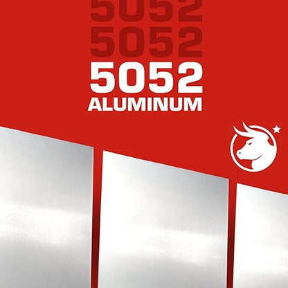 Metoro 2 Pack .250 x 12 x 8 Aluminum Sheet Plate - Grade 5052 | Durable & Versatile Metal for DIY, Industrial, Signage, Prototyping | Corrosion-Resistant, Weldable, and Strong (2, 1/4" x 12" x 8")