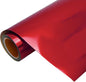 Threadart Metallic Foil Red Heat Transfer Vinyl Film | Custom Cut Roll 20" Wide by The Yard | Compatible with Venture Explore and Maker, Silhouette Cameo, & Large Format Cutters