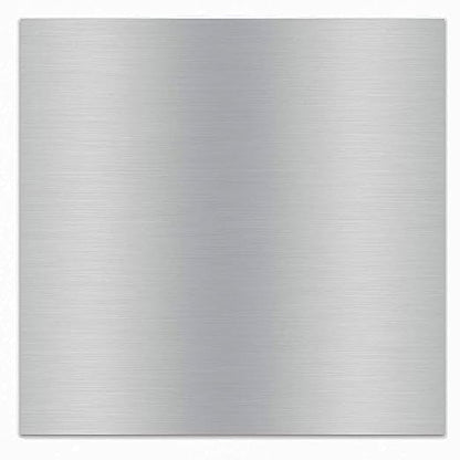 6061-T6 Aluminum Metal Sheet 12 x 12 x 1/8 Inch Plain Aluminum Plate Covered with Protective Film, 3mm Square Metal Plate Finely Polished and Deburred
