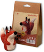 𝗪𝗼𝗼𝗹𝗯𝘂𝗱𝗱𝘆 𝗡𝗲𝗲𝗱𝗹𝗲 𝗙𝗲𝗹𝘁𝗶𝗻𝗴 𝗞𝗶𝘁 Fox Animal Project for Beginners and Adults – Includes Wool, 2 Felting Needles, and Instructions