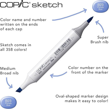 Copic Sketch, Alcohol-based Markers, 3pc Set, Color Fusion #1