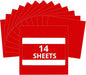 HTVRONT Red Permanent Vinyl - 14 Pack Glossy 12 ” x 12 ” Adhesive Sheets for Craft Projects, Party Decoration, Red Permanent Adhesive Vinyl for All Cutting Machine