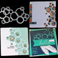 Mvchifay Cutting Dies Happy Birthday Metal Stencils Scrapbooking Tool DIY Emboss Paper Card Making (Bubble-10.3x6cm)