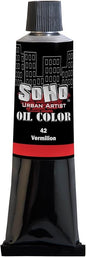 Soho Urban Artist Oil Paint - Vermilion, 170 ml Tube - Best Valued Oil Colors for Painting, Excellent Pigment Load