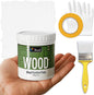 DWIL Matte Finish Furniture Paint - 5 Oz Wood Paint for Cabinets, Doors, Tables, and Dressers Refinishing - Water-Based, Non-Toxic & Odorless, Easy to Apply(White)-Trial Pack