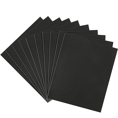 1500 Grit Sandpaper, 9 x 11 Inch Wet Dry Sand Paper Hand Abrasive Sanding Sheets for Wood Metal Automotive Sanding and Polishing, Fine - 10 Sheets