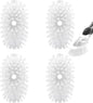 Brush Refills for OXO Dish Brush - 4 Pack Dish Brush Cleaning Soap Dispensing Head Replacement for Scrubber (White)