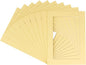 5x7 Mat for 8.5x11 Frame - Precut Mat Board Acid-Free Soft Yellow 5x7 Photo Matte For a 8.5x11 Picture Frame, Premium Matboard for Family Photos, Show Kits, Art, Picture Framing, Pack of 100 Mats