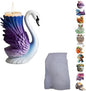 Animal Resin Molds Silicone 3D Cute Swan Epoxy Resin Plaster Candle Holder Wax Molds for Candle Making, Art Crafts DIY Unique Display Home Decor