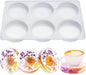 Resin Coaster Molds, 6-Cavity Silicone Coaster Molds for Epoxy Resin, Large DIY Deep Round Silicone Mold for Art Home Decoration