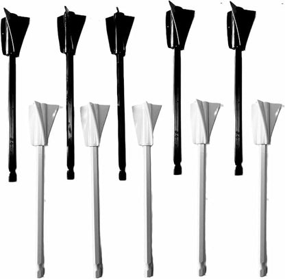 Resin Mixer Epoxy Mixer Paddles,10 PCS Drill Mixing Attachment,Reusable Paint Mixer for Drill,Epoxy drill paddles drill mixer Drill Attachment Paint Stirrers Epoxy Stirrer-Black+White