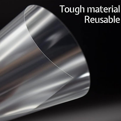 7.5 Mil Blank Mylar Stencil Sheet (10Pcs),12 x 24 Inch Clear Plastic Sheets, Acetate Sheets for Crafts, PET Plastic Sheets for Cutting Machine, PET Stencil Material
