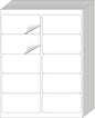 2" x 4" Address Labels Sticker Paper for Laser/Ink Jet Printer mailing Labels 8.5"×11" White