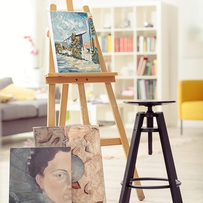 GOTIDEAL Stretched Canvases for Painting, 18x24" Inch Set of 5, Primed White - 100% Cotton Blank Art Canvas Boards for Painting for Acrylic Pouring, Oil Paint Dry & Wet Art Media