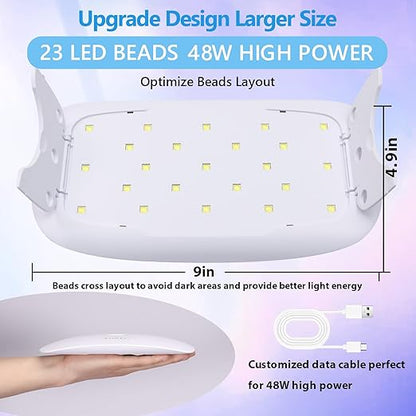 KISREL 400g UV Resin with Light, UV Headlamp 22 Beads 36W (Non-Battery), Larger Size Light and Upgraded Hard Type Crystal Clear UV Resin Kit for Craft & Jewelry Making