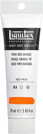 Liquitex Professional Heavy Body Acrylic Paint, 2-oz (59ml) Tube, Vivid Red Orange