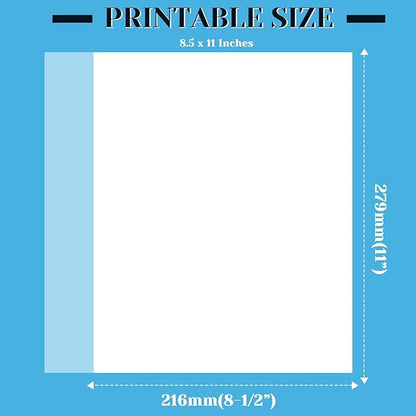 Vellum Paper, Cridoz 115GSM Transparent Vellum 8.5 x 11 Translucent Clear Printable Tracing Paper for Printing Invitation Cards