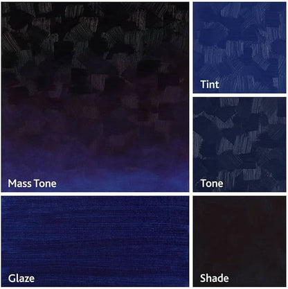 Tusc & Pine Artist Oil Paint - Indanthrone Blue, 150 ml, Non-Yellowing, Rich & Creamy Consistency, Maximum Pigment Load, Small Batch Milled Oil Paints Made in the USA for Professional Artists