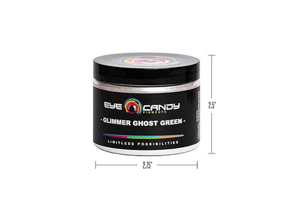 Eye Candy Pigments Premium Ghost Mica Powder - Glimmer Ghost Green (50gr) - for Epoxy, Resin, Soap, Paint, Woodworking, Acrylic Pouring, Bath Bombs, Fishing Lures - DIY Arts and Crafts Additive