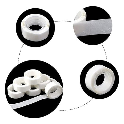 UPINS 800 Pcs Point Dots Balloon Glue Removable Adhesive Point Tape, 8 Rolls Double Sided Dots Stickers for Craft Wedding Decoration