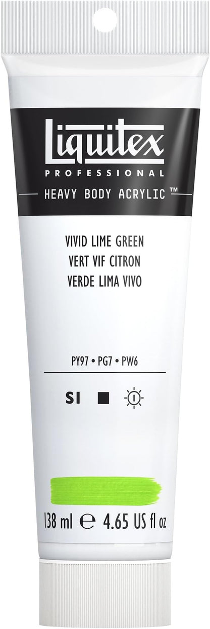 Liquitex Professional Heavy Body Acrylic Paint, 4.65-oz (138ml) Tube, Vivid Lime Green