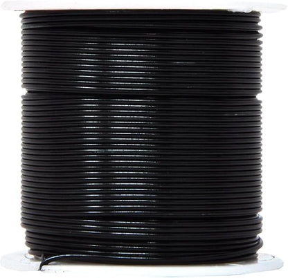 Mandala Crafts 18 Gauge Anodized Aluminum Craft Wire for Jewelry Making - 450 FT Colored Flexible Silver Copper Black Pink Ice Blue Red Wire - Bendable for Bonsai Armature Crafting Sculpting