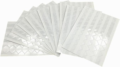 10 Sheet (1020-pack) Photo Corners Self Adhesive PVC Paper Photo Foto Corner Stickers for Scrapbooking Personal Journal (Clear)