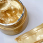 Shimmer Metallic Acrylic Paint Metallic Chalk Paste 1.7oz/50ml Gold, Ideal for Wood/T-Shirts/Glass/Stone, DIY Crafts Projects Glitter Pearlescent Golden Pigment Suitable for Beginners Artists