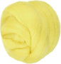 PATIKIL Wool Roving Yarn, 80G/2.82OZ Soft Felting Wool Pure Chunky Roving Yarn Bulk for Needle Felting Knitting Blanket Spinning Weaving DIY Craft, Yellow