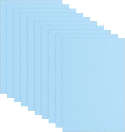 uxcell 10 Pcs Light Blue EVA A4 Foam Sheets Crafts, 12 x 8 Inch Foam Paper for DIY Crafts Project Classroom Scrapbook Art Cards Home Office Decoration (2mm Thick)